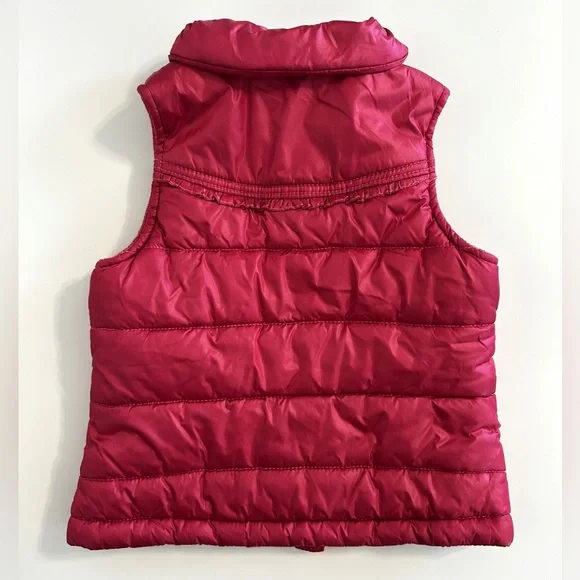 GAP Girls Pink Puffer Vest. Size 4 - 5 - Picture 2 of 6